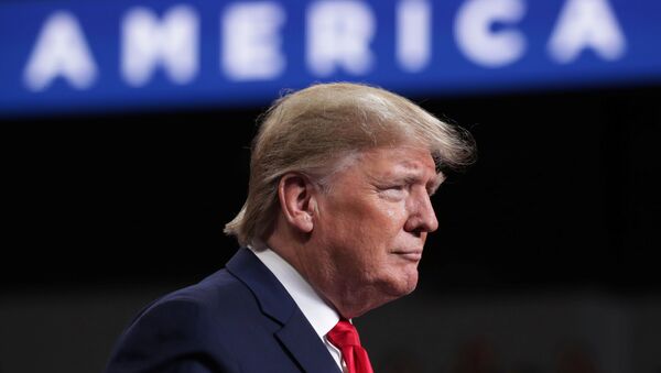 Donald Trump durante compromisso de campanha em Ohio, nos EUA, em 9 de janeiro de 2020 - Sputnik Brasil