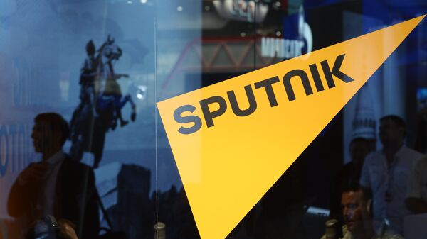 Logo da emissora Sputnik - Sputnik Brasil
