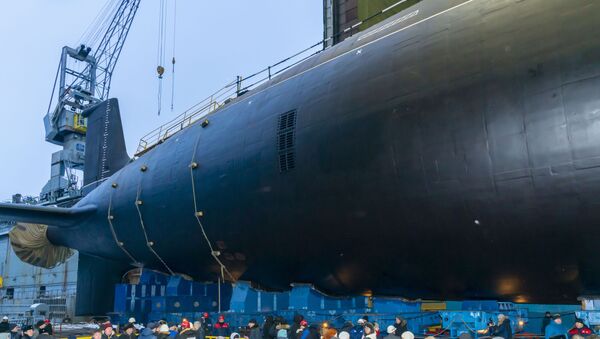 Lançamento ao mar do submarino nuclear do projeto Yasen-M em Severodvinsk - Sputnik Brasil