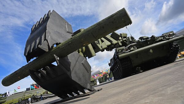 Veículo de engenharia para desobstrução IMR-3M na exposição internacional de material militar Exército 2016 - Sputnik Brasil