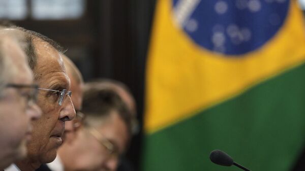 Ministro das Relações Exteriores russo, Sergei Lavrov, durante uma de suas muitas visitas ao Brasil, em 26 de julho de 2019 - Sputnik Brasil
