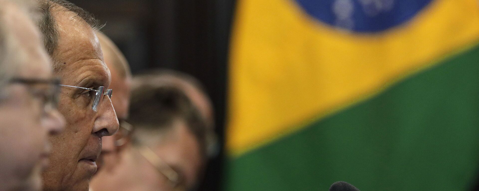 Ministro das Relações Exteriores russo, Sergei Lavrov, durante uma de suas muitas visitas ao Brasil, em 26 de julho de 2019 - Sputnik Brasil, 1920, 07.07.2022
