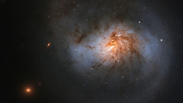 Galáxia espiral barrada, NGC 1022  - Sputnik Brasil