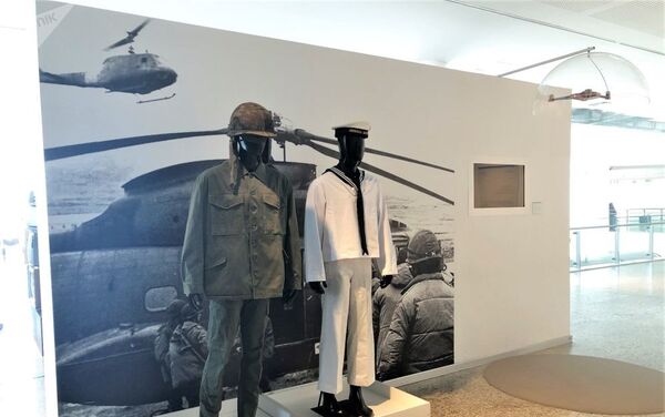 Uniformes militares exibidos no Museu Malvinas - Sputnik Brasil
