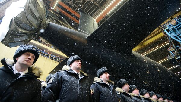 Lançamento ao mar do submarino nuclear Kazan da Marinha da Rússia - Sputnik Brasil