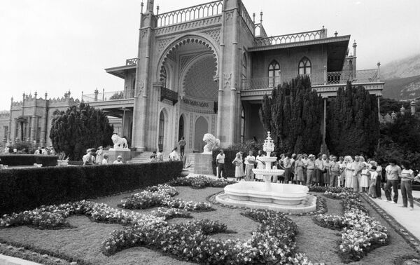 O Palácio Vorontsov em Alupka, onde a delegação do Reino Unido ficou hospedada em 1945 - Sputnik Brasil