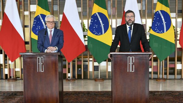 Reunião do Ministro Ernesto Araújo com Jacek Czaputowicz, Ministro dos Negócios Estrangeiros da Polônia. - Sputnik Brasil