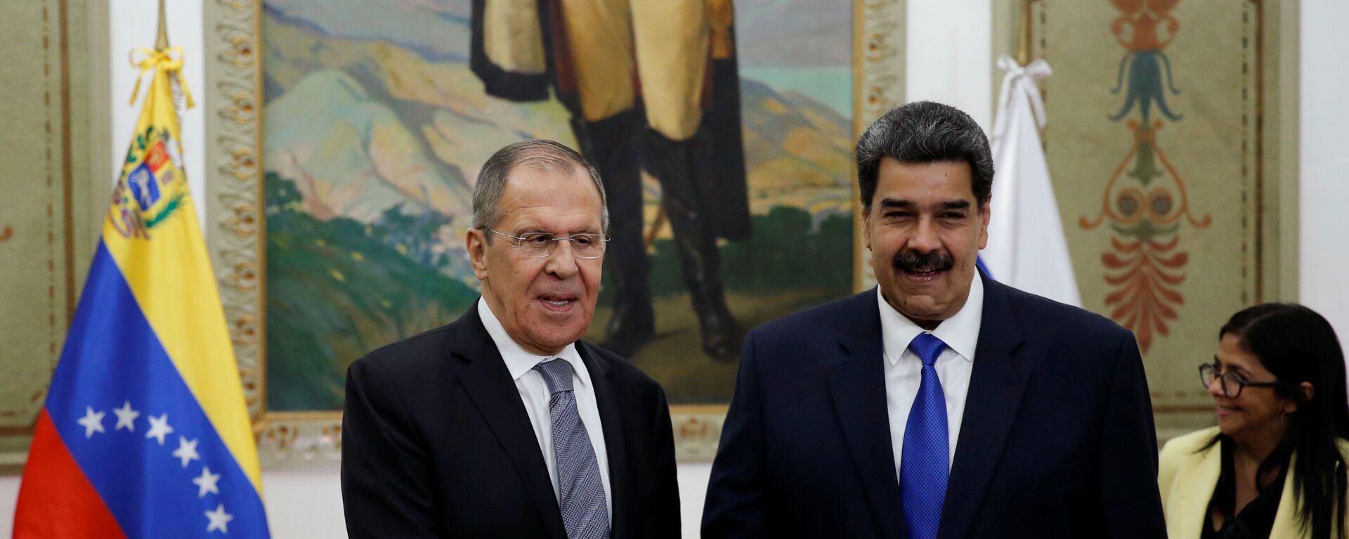 Ministro russo Sergei Lavrov se encontra com o presidente venezuelano Nicolás Maduro em Caracas - Sputnik Brasil, 1920, 07.02.2020