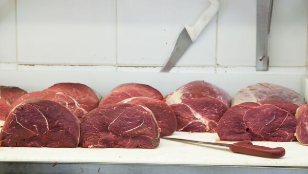 Peças de carnes em estabelecimento comercial de de São Paulo (SP) - Sputnik Brasil