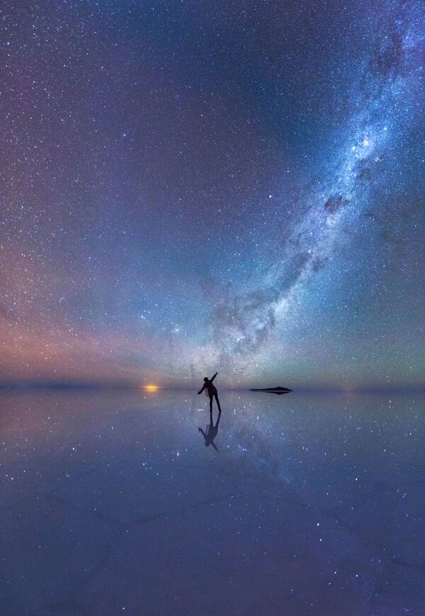A foto de Xiaohua Zhao Céu nocturno espelhado. - Sputnik Brasil