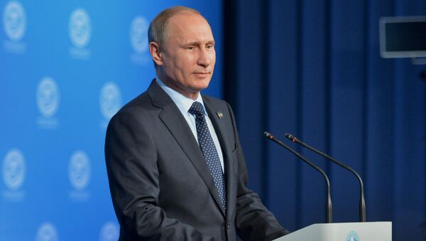Presidente da Rússia Vladimir Putin, em Ufa - Sputnik Brasil