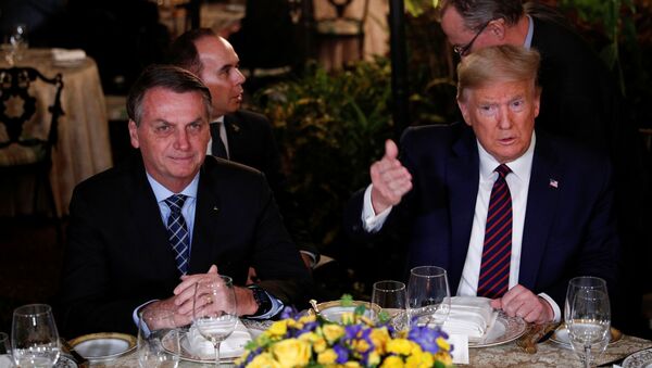 Os presidentes do Brasil, Jair Bolsonaro, e dos EUA, Donald Trump - Sputnik Brasil