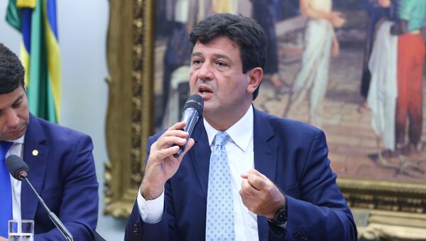 Ministro de Saúde, Luiz Henrique Mandetta, em audiência na Câmara dos Deputados. - Sputnik Brasil