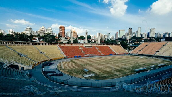 Estádio municipal Paulo Machado de Carvalho, o Pacaembu, na zona oeste da capital paulista. - Sputnik Brasil