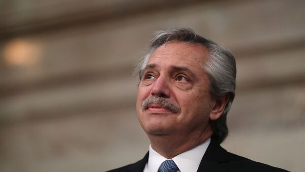 Presidente da Argentina, Alberto Fernández (foto de arquivo) - Sputnik Brasil