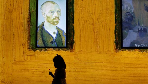 Quadro com o rosto de Vincent van Gogh (imagem referencial) - Sputnik Brasil