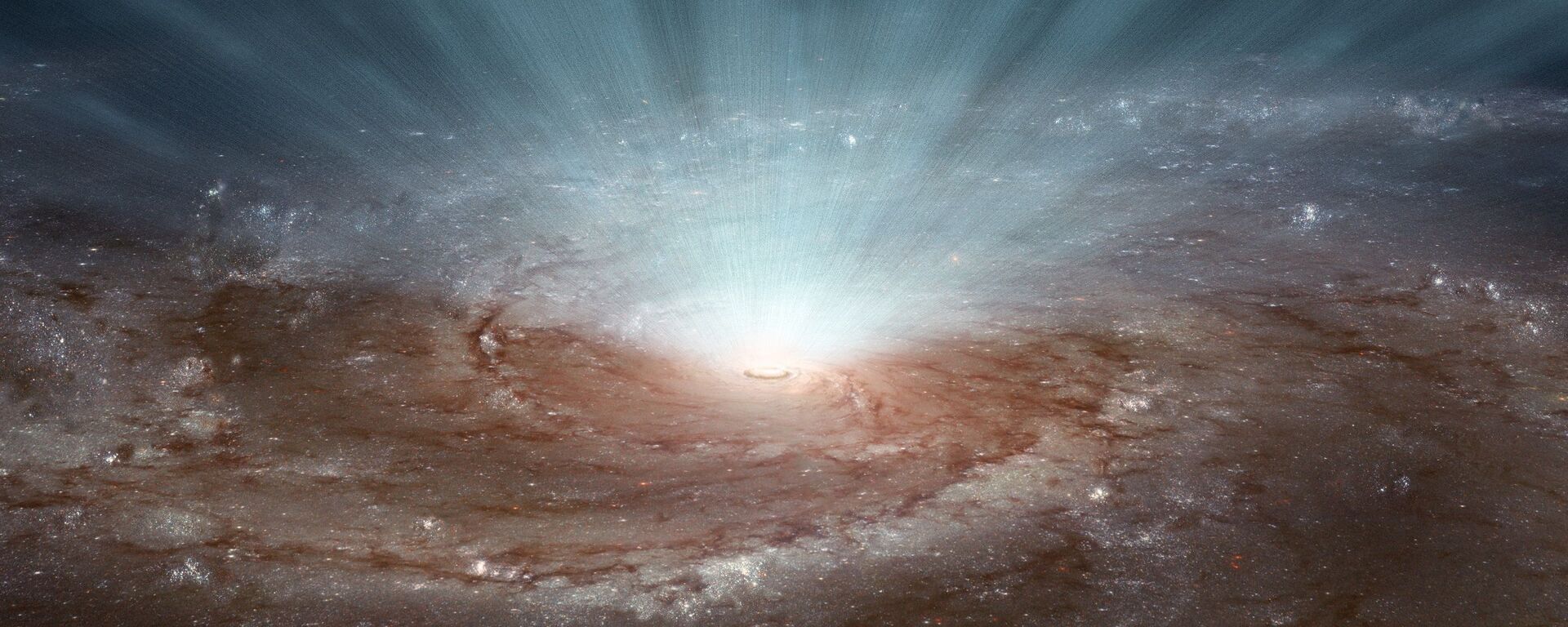 Concepção artística de buraco negro supermassivo - Sputnik Brasil, 1920, 18.01.2024