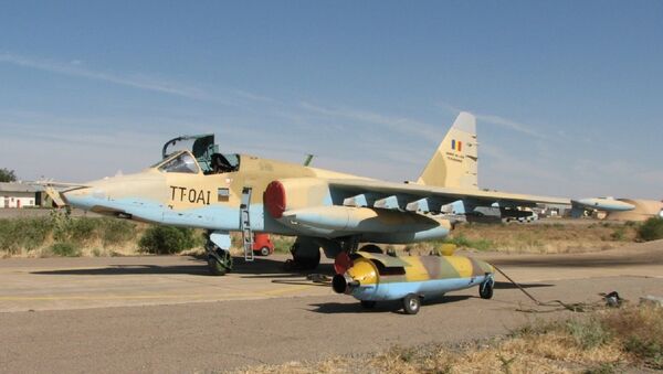 Caça Su-25 da Força Aérea da República de Chade - Sputnik Brasil