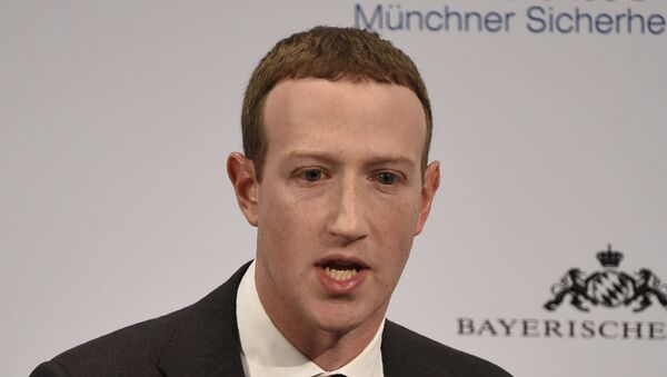 Mark Zuckerberg, CEO do Facebook, fala em Conferência de Segurança de Munique - Sputnik Brasil