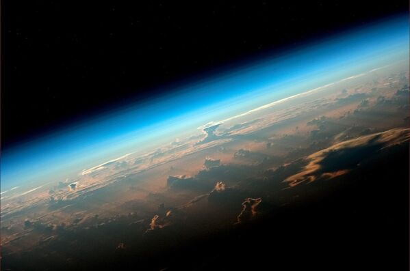 Vista do planeta Terra a bordo da Estação Espacial Internacional - Sputnik Brasil