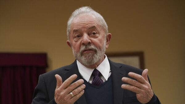 Ex-presidente Luiz Inácio Lula da Silva comparece a um encontro em Roma, na Itália - Sputnik Brasil