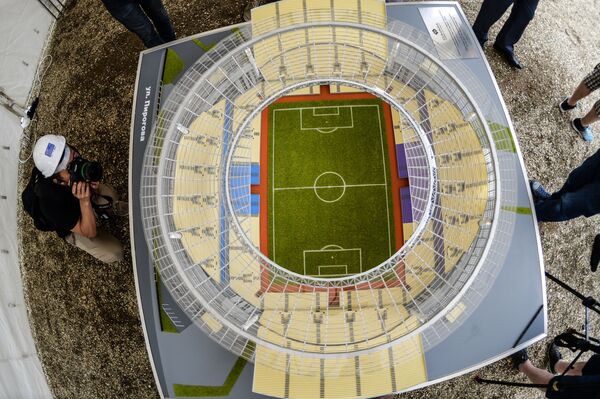 Maquete do estádio Central, em Ecaterimburgo - Sputnik Brasil