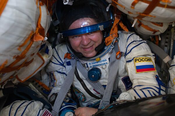 Cosmonauta russo Oleg Skripochka, membro da equipe da Estação Espacial Internacional - Sputnik Brasil