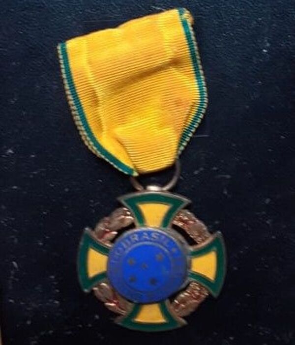 A Medalha de Guerra, dada somente a oficiais, foi conferida à Oswaldo Lellis por participação em uma não revelada missão especial - Sputnik Brasil