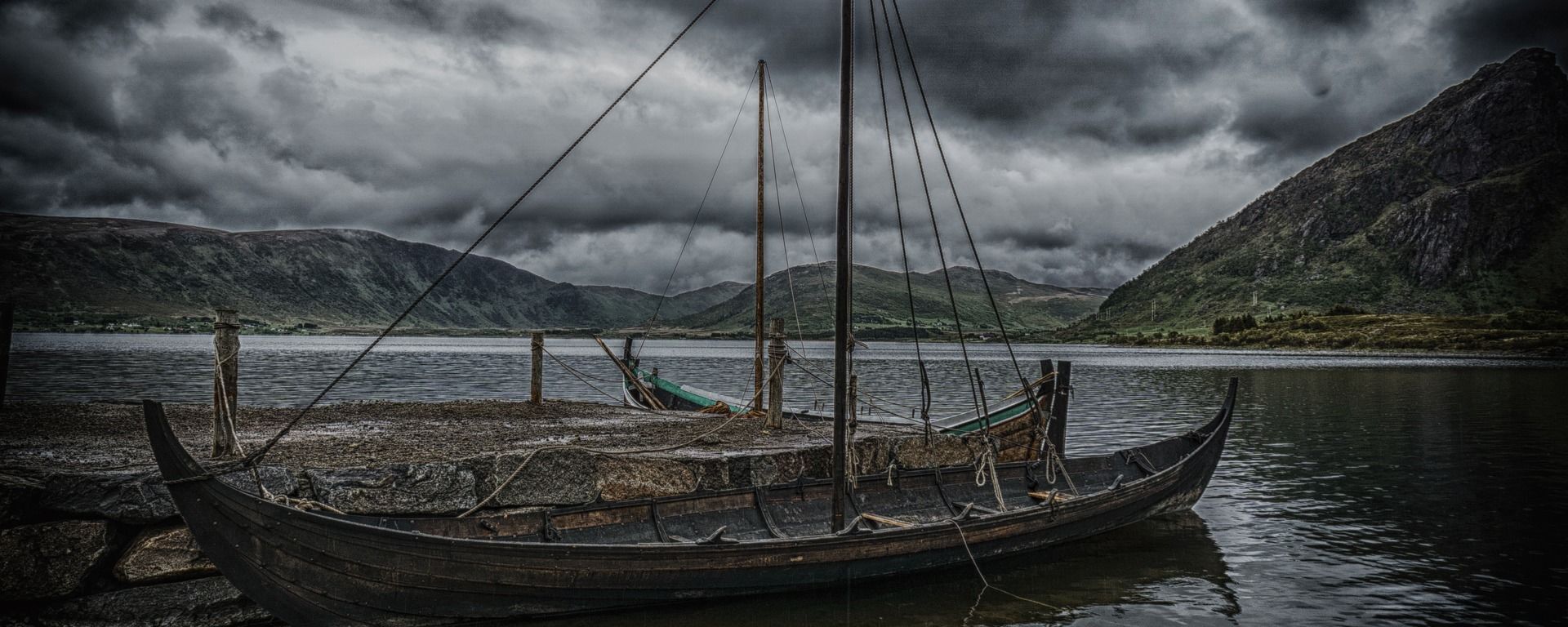 Barco viking na Noruega (imagem referencial). - Sputnik Brasil, 1920, 25.03.2022