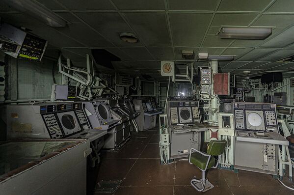 A sala de controle de uma das embarcações - Sputnik Brasil