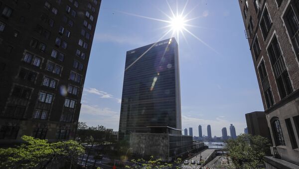 Sede das Nações Unidas com pouco tráfego por perto devido ao coronavírus - Sputnik Brasil
