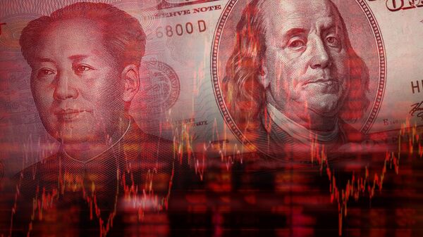Yuan e dólar (imagem referencial). - Sputnik Brasil