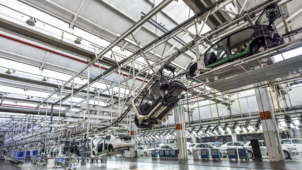 Fábrica da montadora de veículos Volkswagen, em Taubaté (SP) - Sputnik Brasil