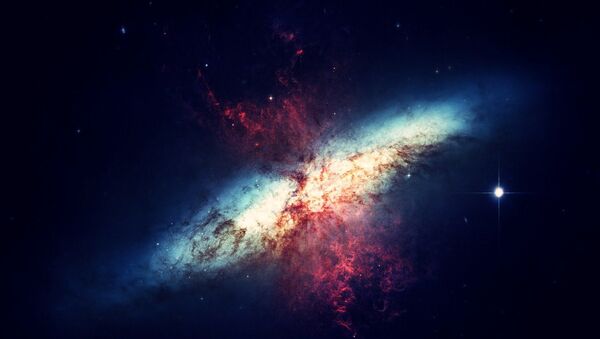 Imagem artística de galáxia - Sputnik Brasil