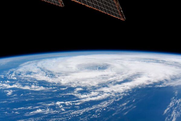 Tempestade tropical Cristobal no golfo do México, vista da Estação Espacial Internacional - Sputnik Brasil