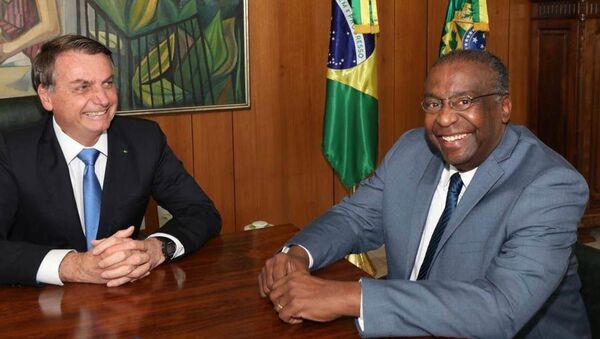 O presidente Jair Bolsonaro e o ministro da Educação Carlos Alberto Decotelli da Silva. - Sputnik Brasil