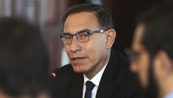 Martín Vizcarra, presidente do Peru. - Sputnik Brasil