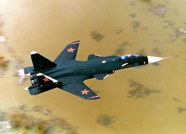 Caça Su-47 Berkut - Sputnik Brasil