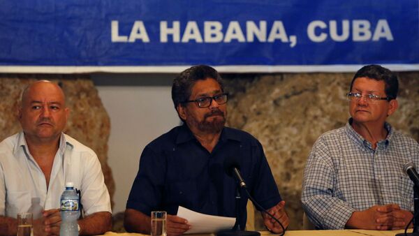 Representantes das FARC em Havana. - Sputnik Brasil