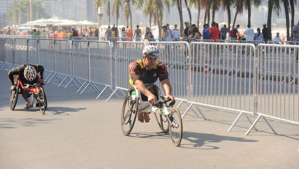 Copacabana recebeu eventos-teste de triatlo e paratriatlo no último final de semana - Sputnik Brasil