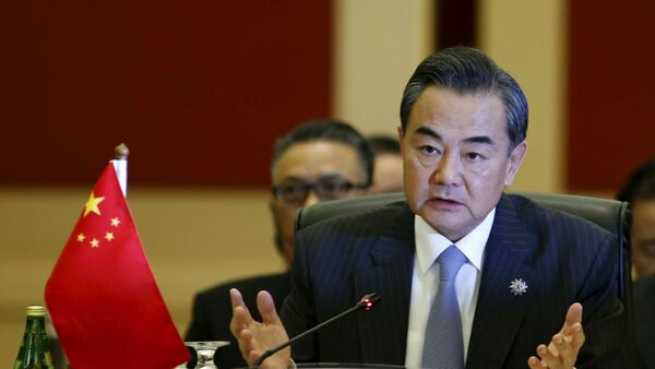Chanceler chinês, Wang Yi, em encontro da Associação de Nações do Sudeste Asiático (ASEAN), em Kuala Lumpur. - Sputnik Brasil