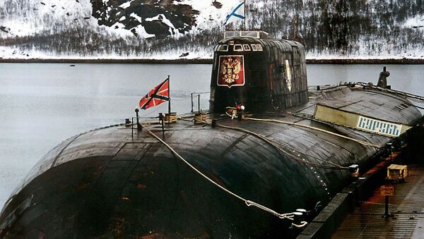 Submarino Kursk fica na base militar em Vidyayevo (foto de arquivo) - Sputnik Brasil