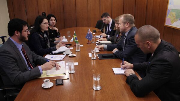 Reunião entre autoridades do Brasil e da Nova Zelândia, em Brasília - Sputnik Brasil
