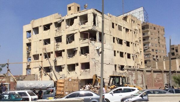 O prédio da Agência de Segurança Nacional no Cairo, onde ocorreu uma explosão - Sputnik Brasil