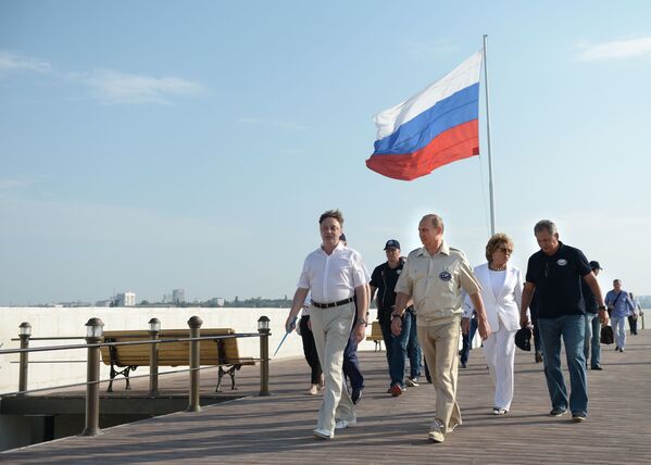 Visita de trabalho de Vladimir Putin à Crimeia - Sputnik Brasil