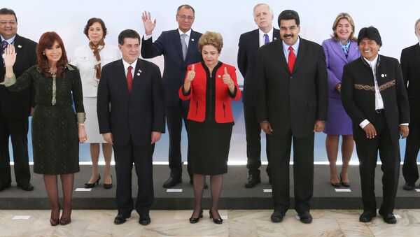 Foto oficial dos participantes Cúpula do Mercosul - Sputnik Brasil