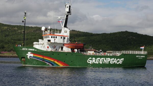 Navio do Greenpeace Arctic Sunrise - Sputnik Brasil