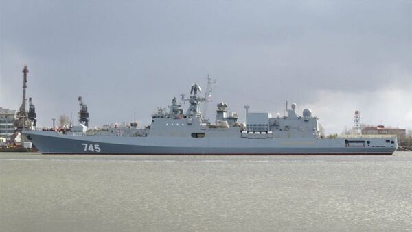 A sofisticada fragata russa Admiral Grigorovich, construída especialmente para a Frota do Mar Negro, está atualmente passando por testes no mar nas águas do mar Báltico. - Sputnik Brasil