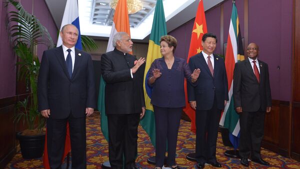 Líderes do grupo BRICS - Sputnik Brasil