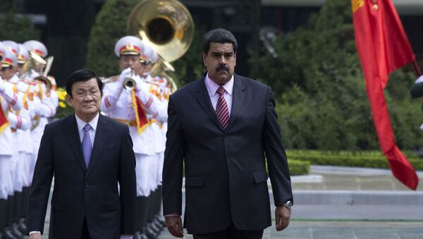 Truong Tan Sang e Nicolás Maduro, respectivamente presidentes do Vietnã e da Venezuela. - Sputnik Brasil